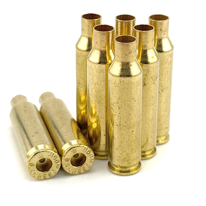 6.5 creedmoor small primer pocket nickel plated once fired brass for  reloading in stock free shipping