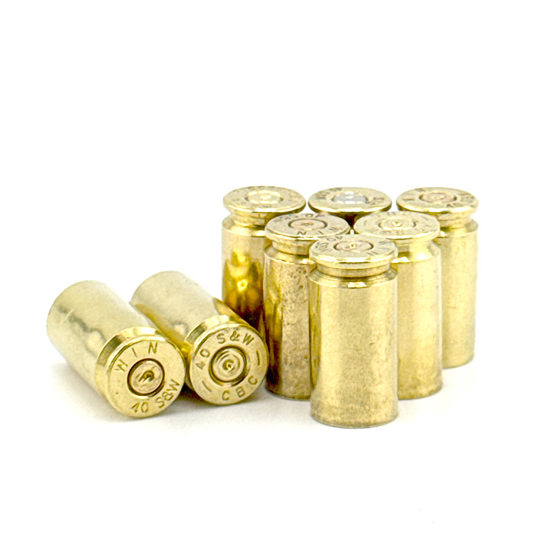 40 Caliber Bullet & Brass Casing Zipper Pull