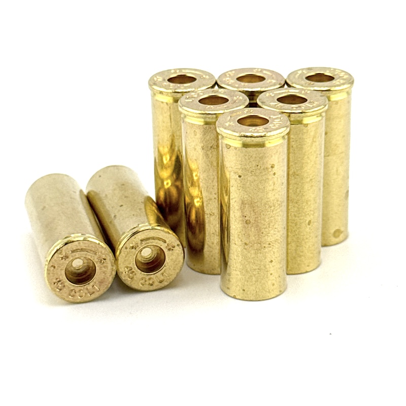 45 LONG COLT, FIRED BRASS, BAGS OF 100, WESTERN MUNITIONS, BR-45LC-100 -  Western Metal Inc.