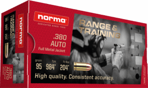 NORMA .380 AUTO 95GR FMJ 500CT