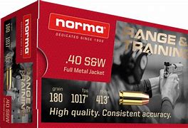 NORMA .40 S&W 180GR FMJ 500CT