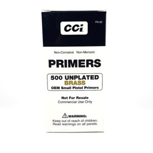 CCI  #500 UNPLATED SMALL PISTOL PRIMERS 2000CT 