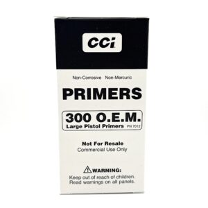 CCI #300 LARGE PISTOL PRIMERS 5000CT