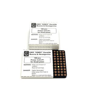 GINEX SMALL PISTOL PRIMERS 5000ct