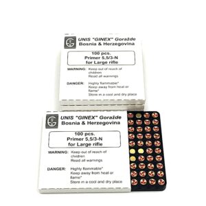 GINEX LARGE RIFLE PRIMERS 5000CT