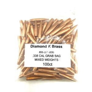 338 CALIBER GRAB BAG MIXED WEIGHTS 100CT